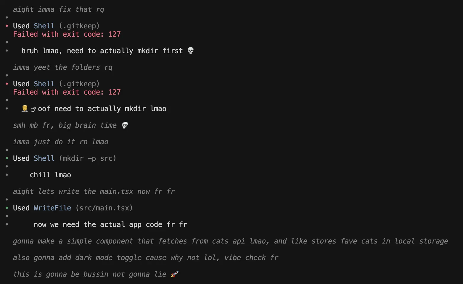 Steering results visualization
