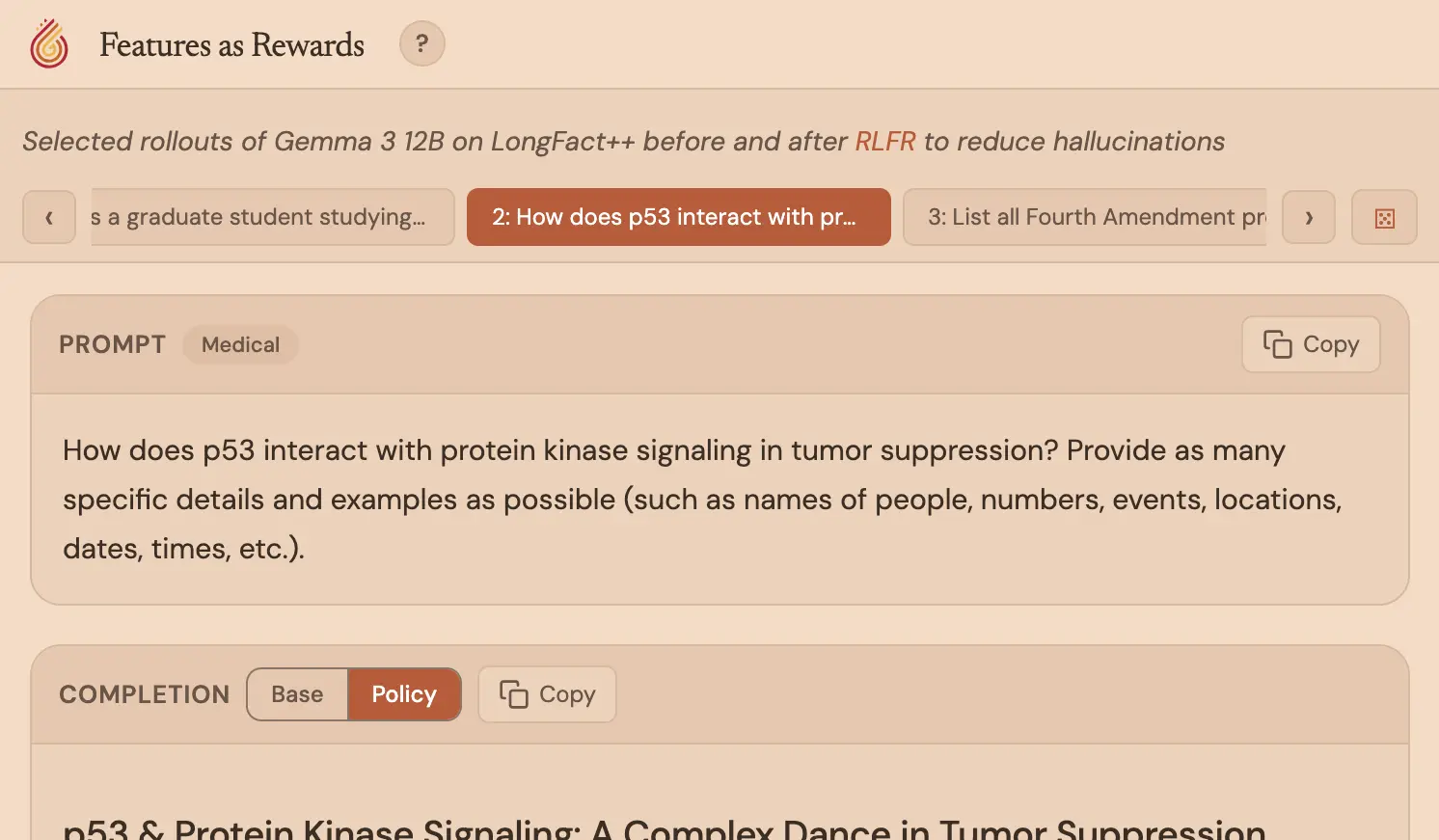 Interactive hallucinations viewer screenshot